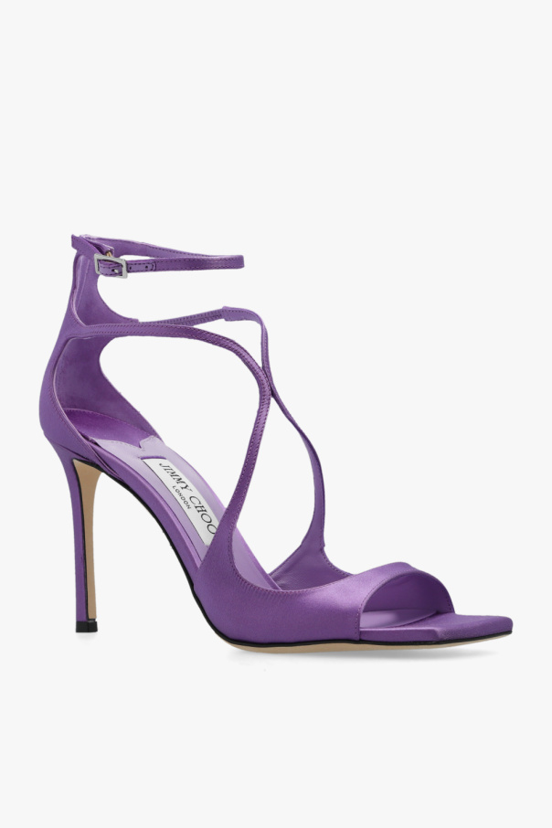 Purple 'Azia' satin pumps Jimmy Choo - SchaferandweinerShops